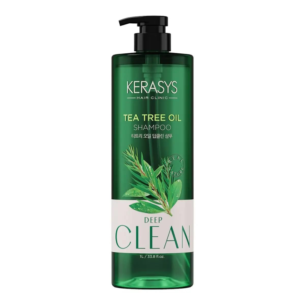 Kerasys Hair Clinic Tea Tree Oil Shampoo 1L soothing and nourishing shampoo